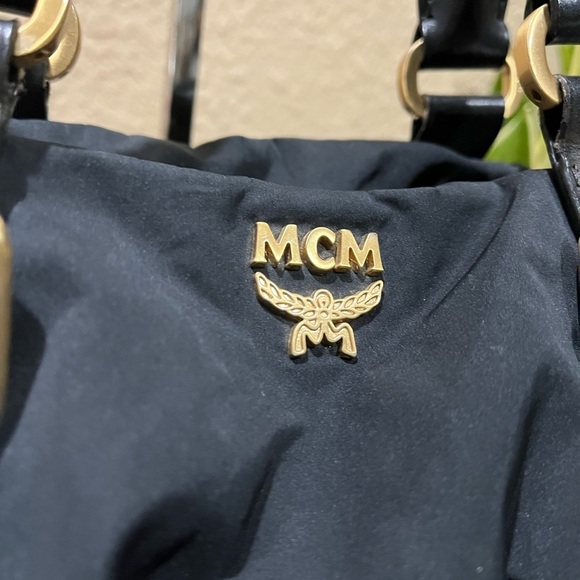 MCM 2WAY BLACK POLYESTER BAG - Picture 3 of 16